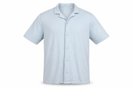 Collusion Men's Blue Button-Up Shirt, Size M, Casual