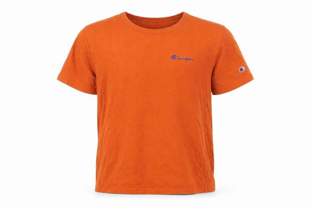 Champion Men's Orange Medium Cotton T-Shirt