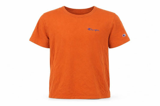 Champion Men's Orange Medium Cotton T-Shirt