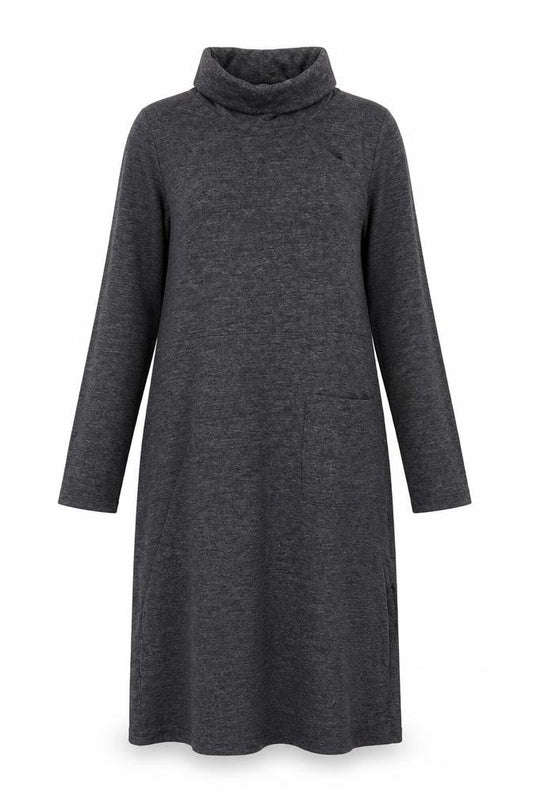 Warehouse Women Grey Shift Midi Dress Size 12