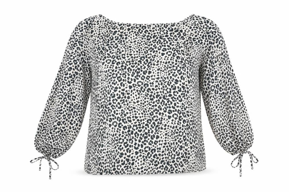 Lipsy Women's Leopard Print Long Sleeve Blouse - Size 18