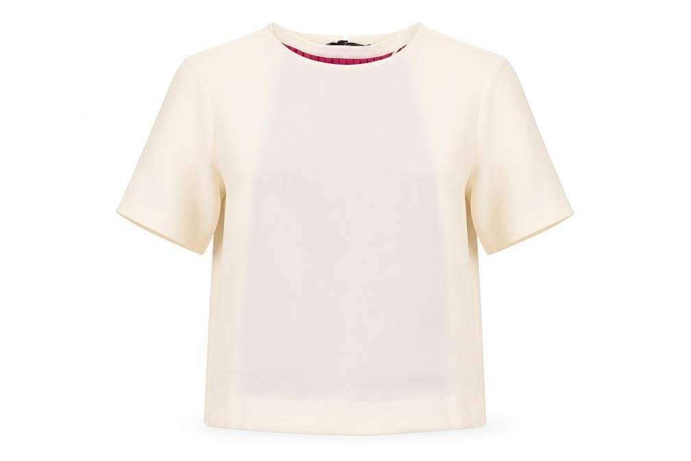 Marks & Spencer Women’s Ivory Pleated Blouse, Size 10