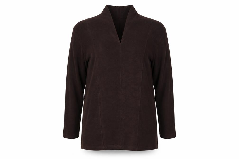 Kaleidoscope Women's Brown Blouse Size 16 V-Neck