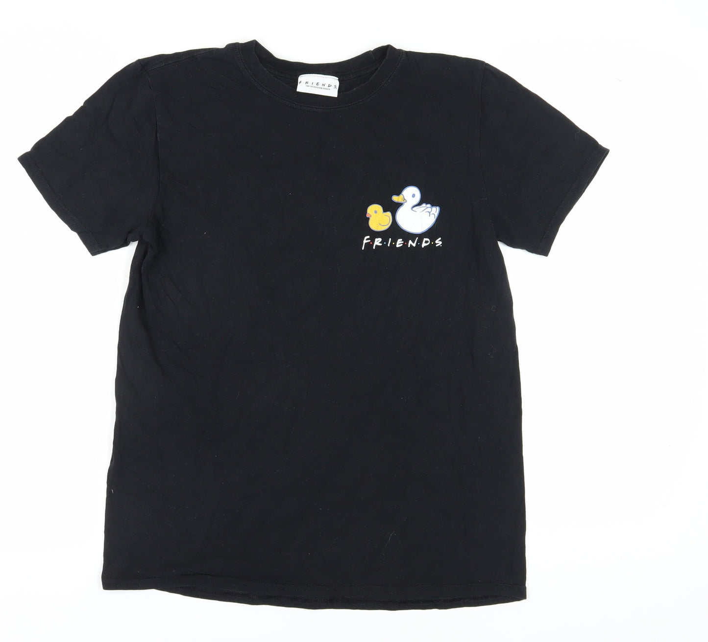 Friends Unisex Black M Basic T-Shirt, Short Sleeve