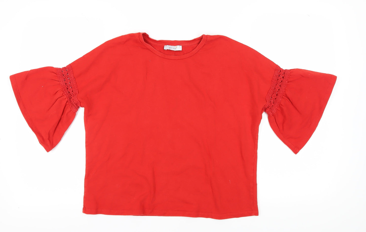 Marks & Spencer Women's Red Bell Sleeve T-Shirt