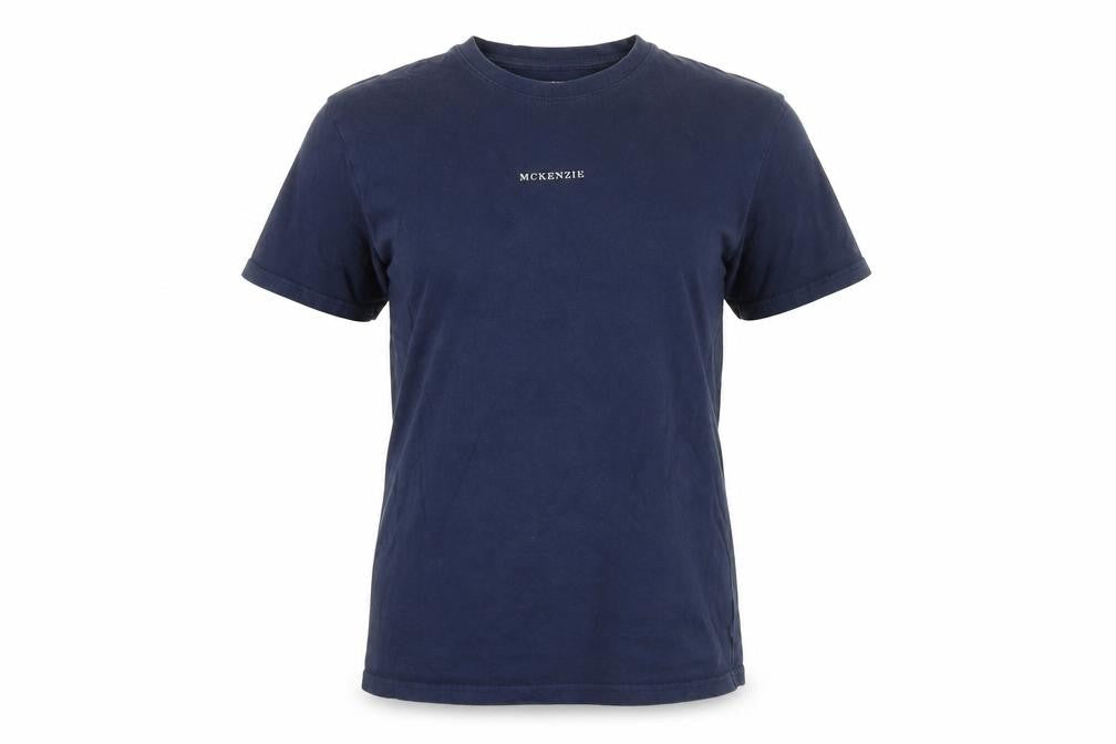 McKenzie Women's Blue Crew Neck T-Shirt Size 8