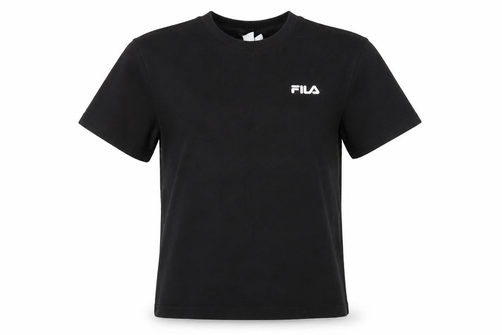 Fila Women's Black Cotton T-Shirt S