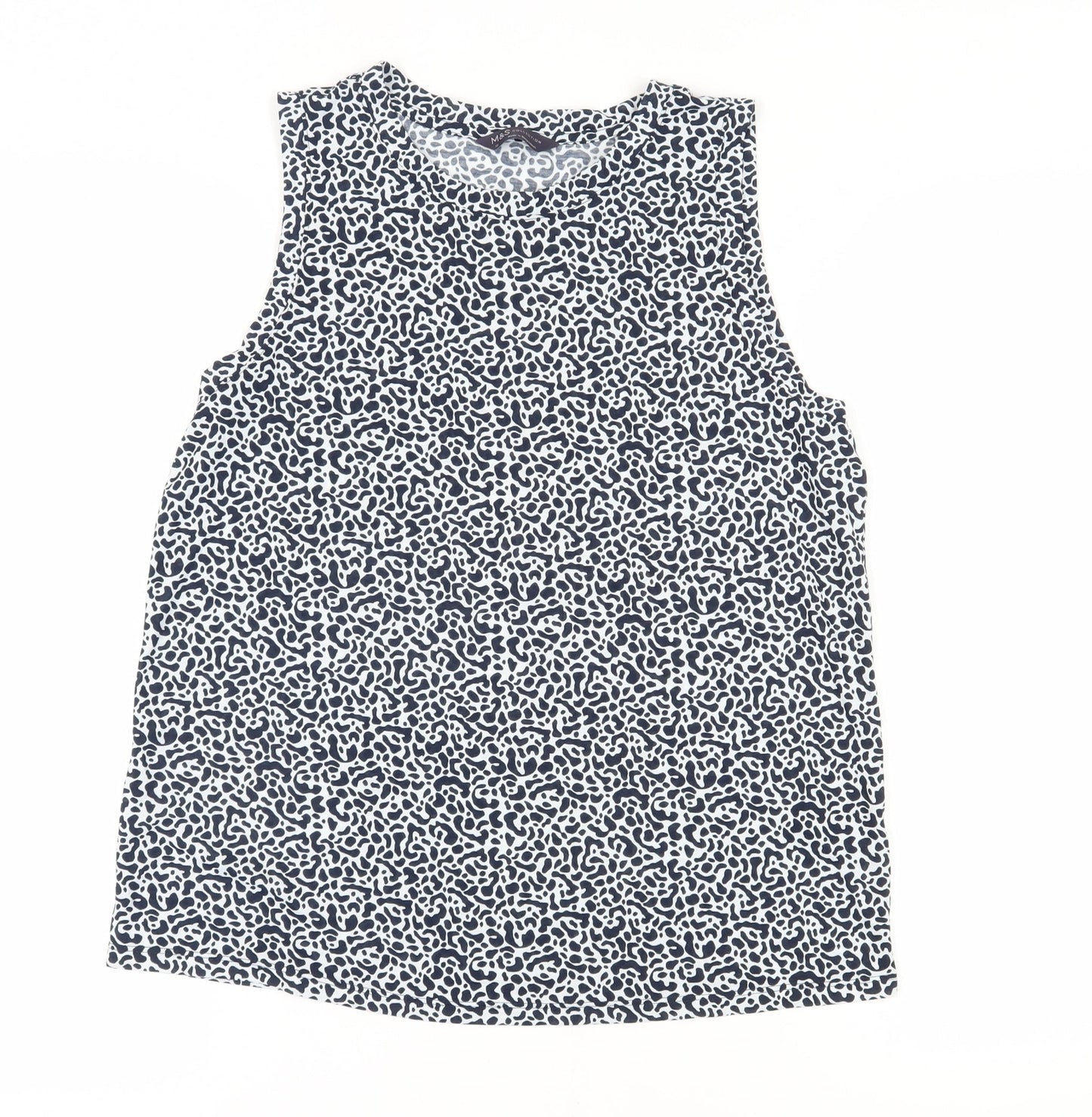 Marks and Spencer Women's Blue Animal Print Tank Top