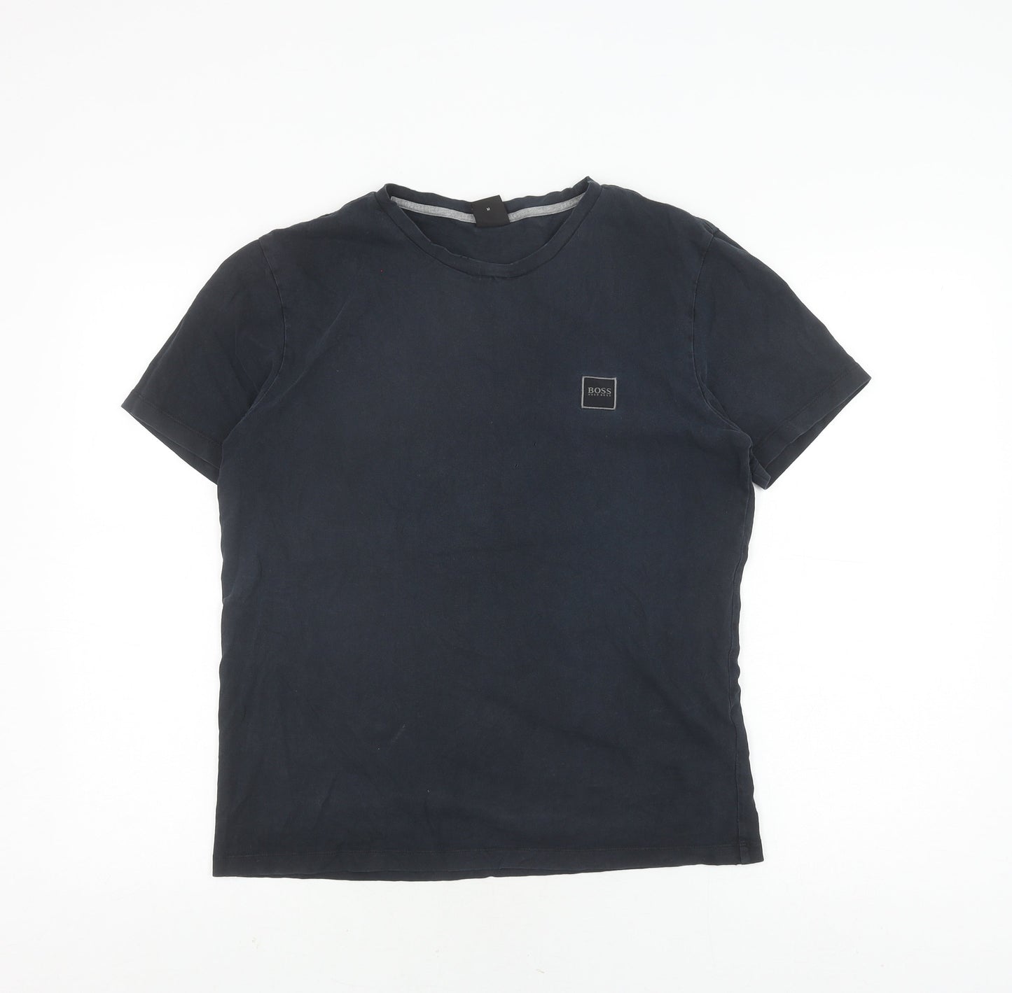 Hugo Boss Men's Black Medium Logo Short Sleeve T-Shirt