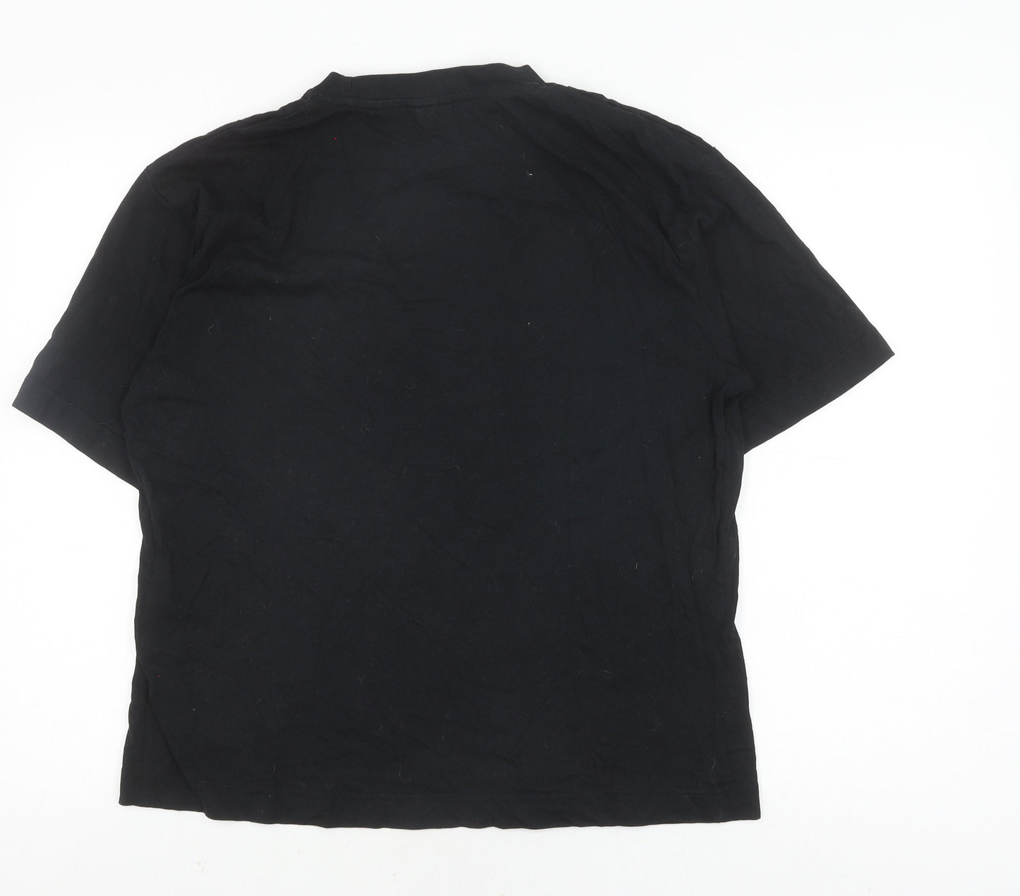 Slazenger Women's Black T-Shirt UK 8 Short Sleeve Crew Basic