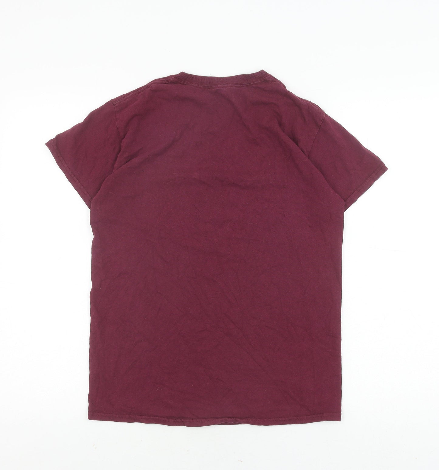HUF Men's Red Small Logo Cotton T-Shirt