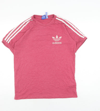 Adidas Womens Red Basic T-Shirt - Size S