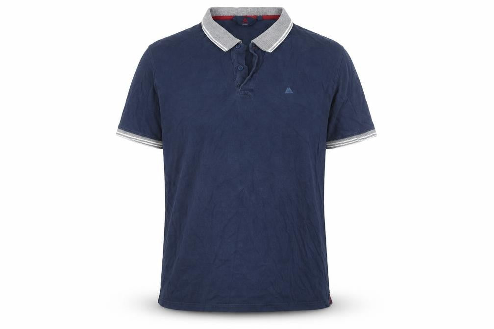 Glen Valley Men's Blue Polo Shirt L Casual Cotton