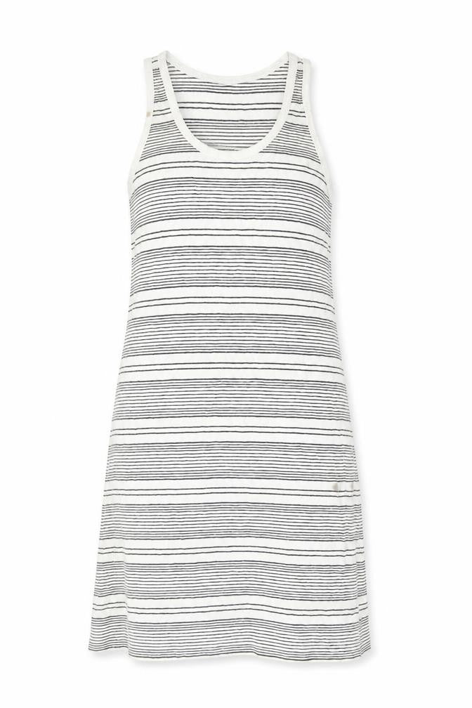 Gap Women's Black White Striped Tank Dress L