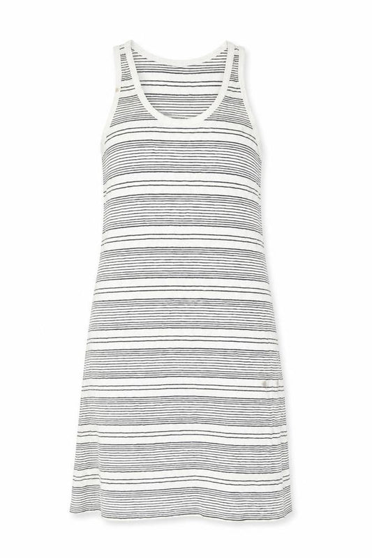 Gap Women's Black White Striped Tank Dress L