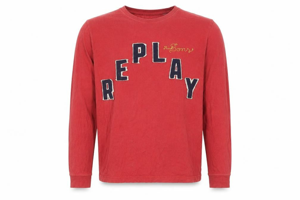 Replay and Sons Teens Red XL Pullover Logo Jumper