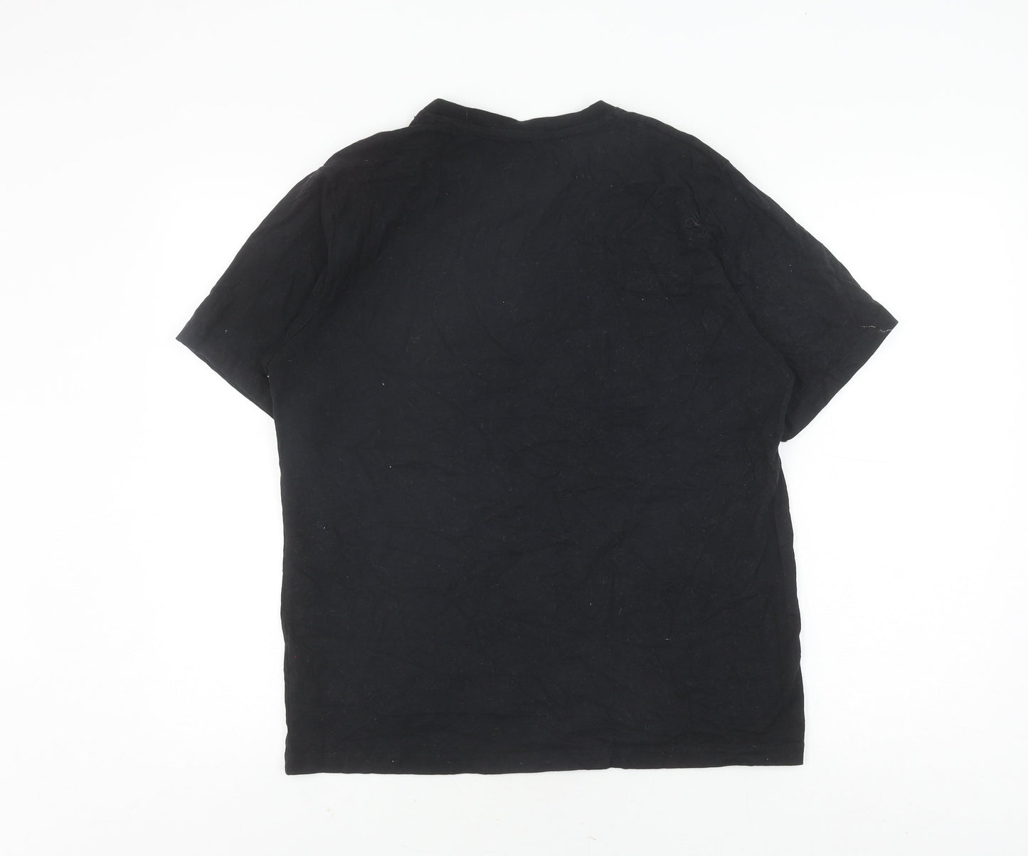 Pull&Bear Black Cartoon T-Shirt M Unisex Casual