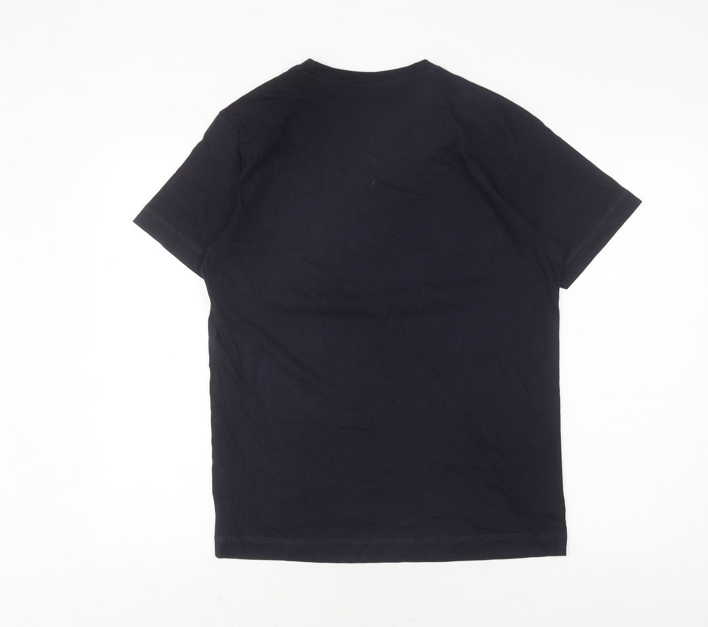 Continental Men's Black Graphic Print Cotton T-Shirt, S