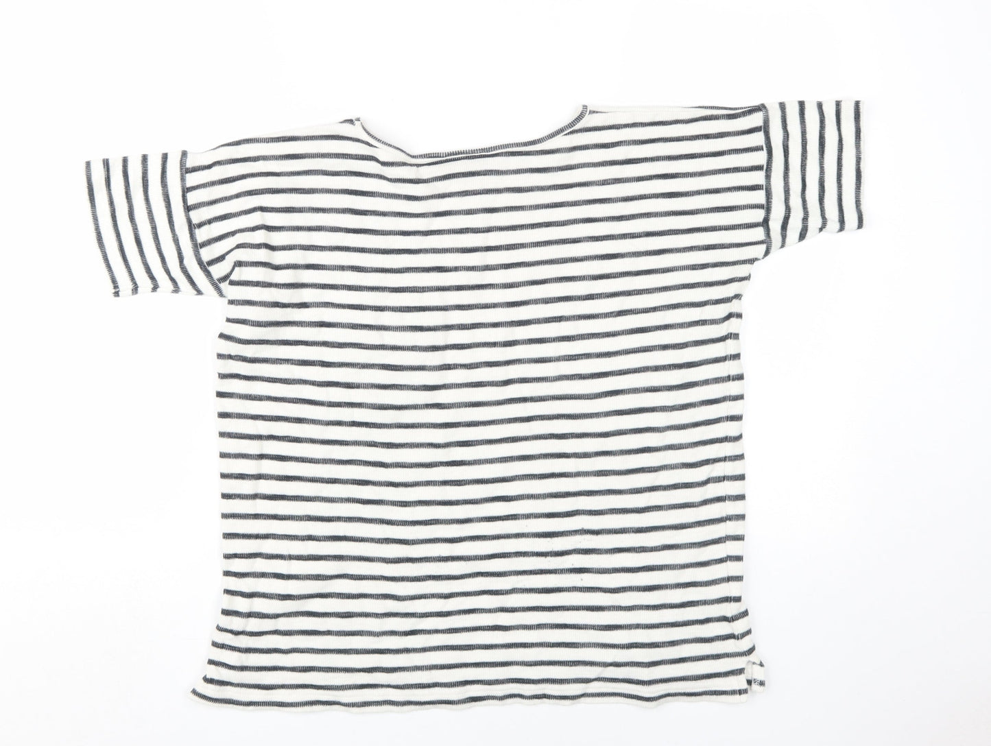 Topshop Women's Striped T-Shirt - Size 8 - Multicolour