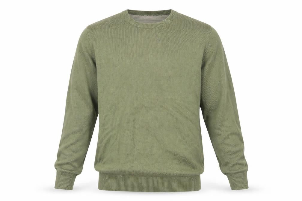 Marks & Spencer Men's Green Cotton Pullover Jumper M