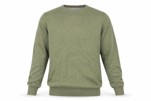 Marks & Spencer Men's Green Cotton Pullover Jumper M