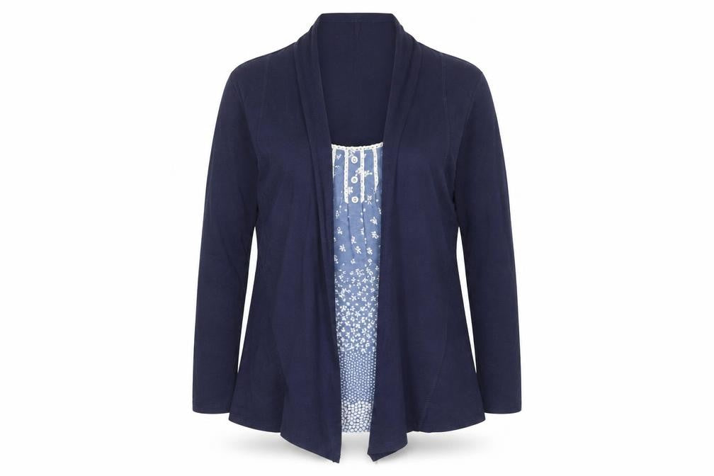Marks & Spencer Women's Blue Long Sleeve Top Size 14