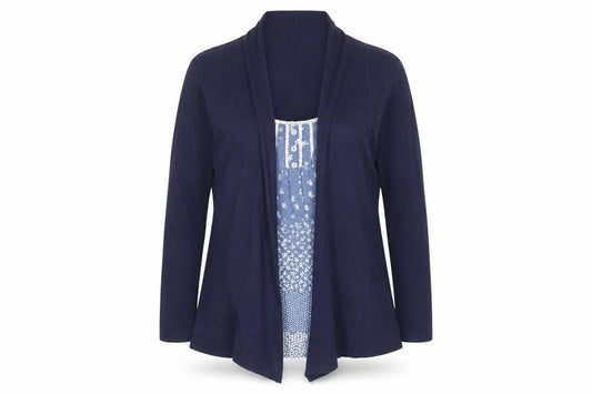 Marks and Spencer Women's Blue Long Sleeve Top Size 14