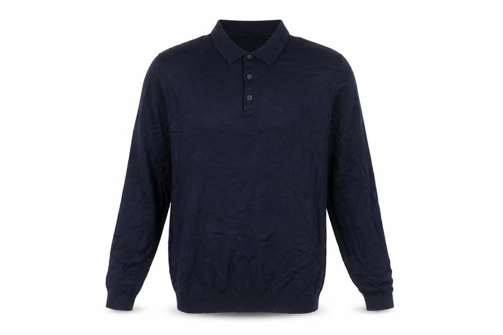 Nines Collection Men's Black M Collared Pullover Jumper