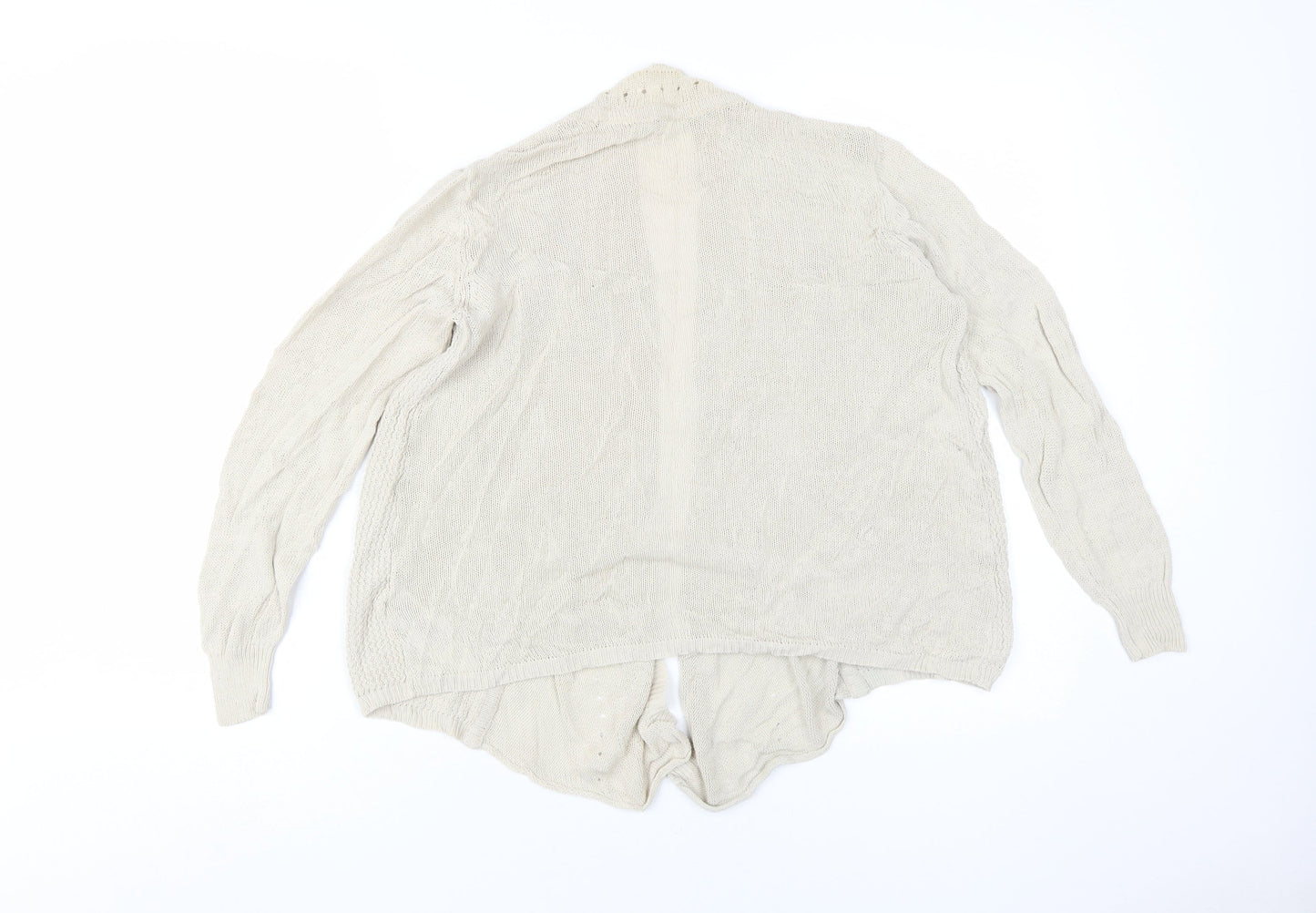Marks and Spencer Women's Beige Cardigan, Size 14