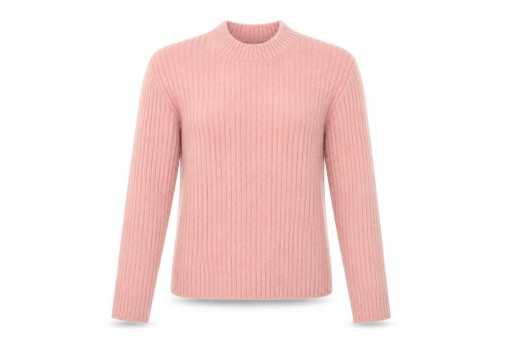 New Look Women's Pink Mock Neck Pullover Jumper Size 10