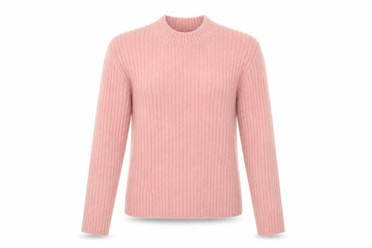 New Look Women's Pink Mock Neck Pullover Jumper Size 10