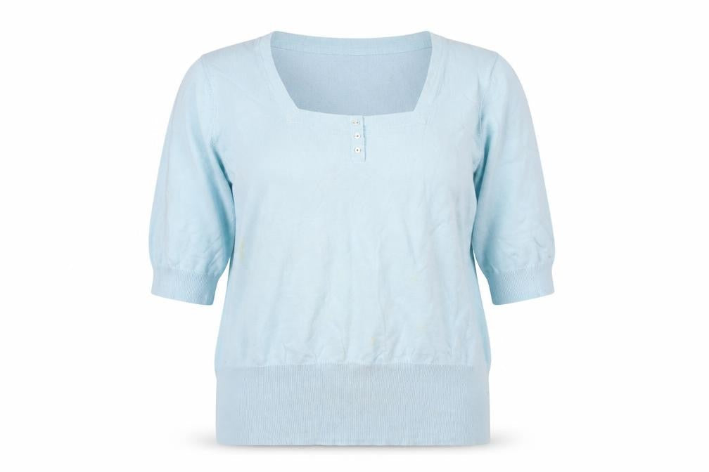 Debenhams Women Blue Size 20 3/4 Sleeve Jersey Top