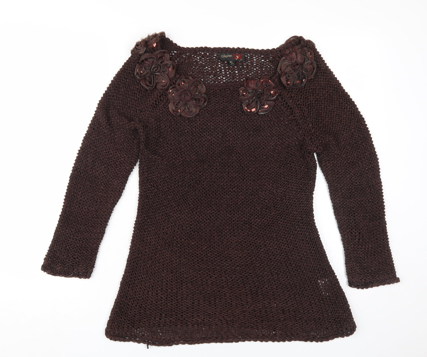 Stephen Y Women's Brown Pullover Jumper M