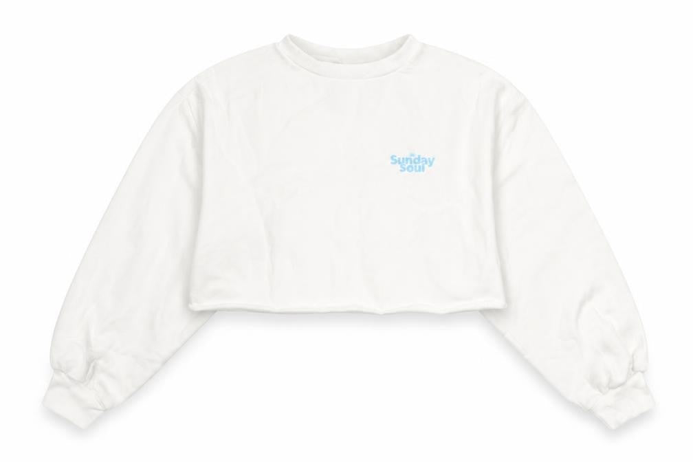 H&M Women's White Pullover Sweatshirt, Size 12