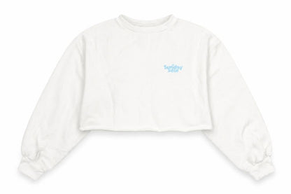 H&M Women's White Pullover Sweatshirt, Size 12