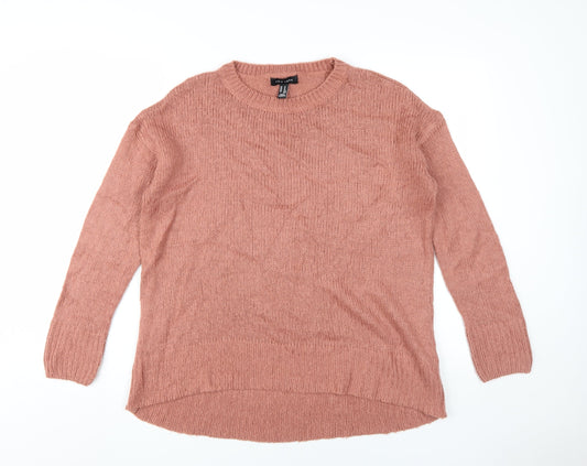 New Look Women's Pink Knit Pullover Jumper, M