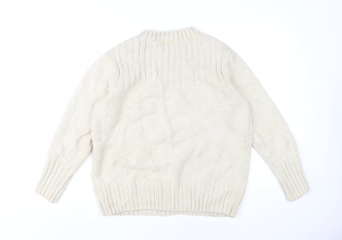 Marks and Spencer Women's Ivory M Pullover Jumper