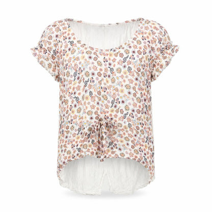 Front view of edc Women's Multicoloured Floral Blouse - S