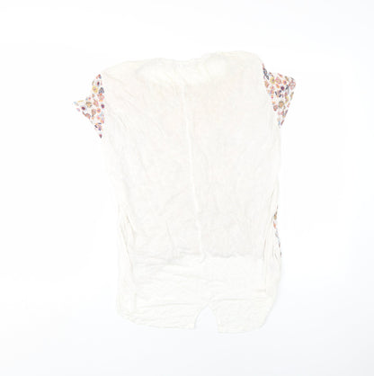 Back view of edc Women's Multicoloured Floral Blouse - S