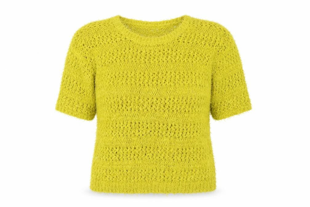 Next Women's Green Open-Knit Pullover Jumper, UK 12
