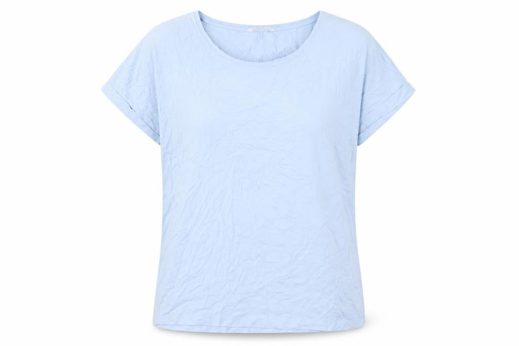 ONLY Women's Blue T-Shirt, Size L, Casual Summer Essential