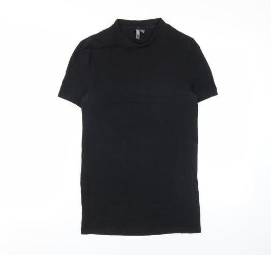 ASOS Men’s Black High Neck Jersey T-Shirt Size S
