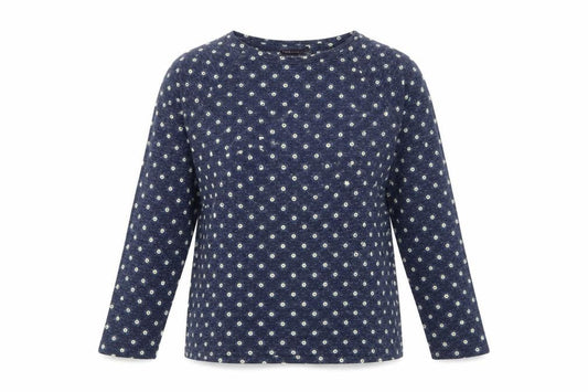 Marks and Spencer Women's Blue Floral Jersey T-Shirt