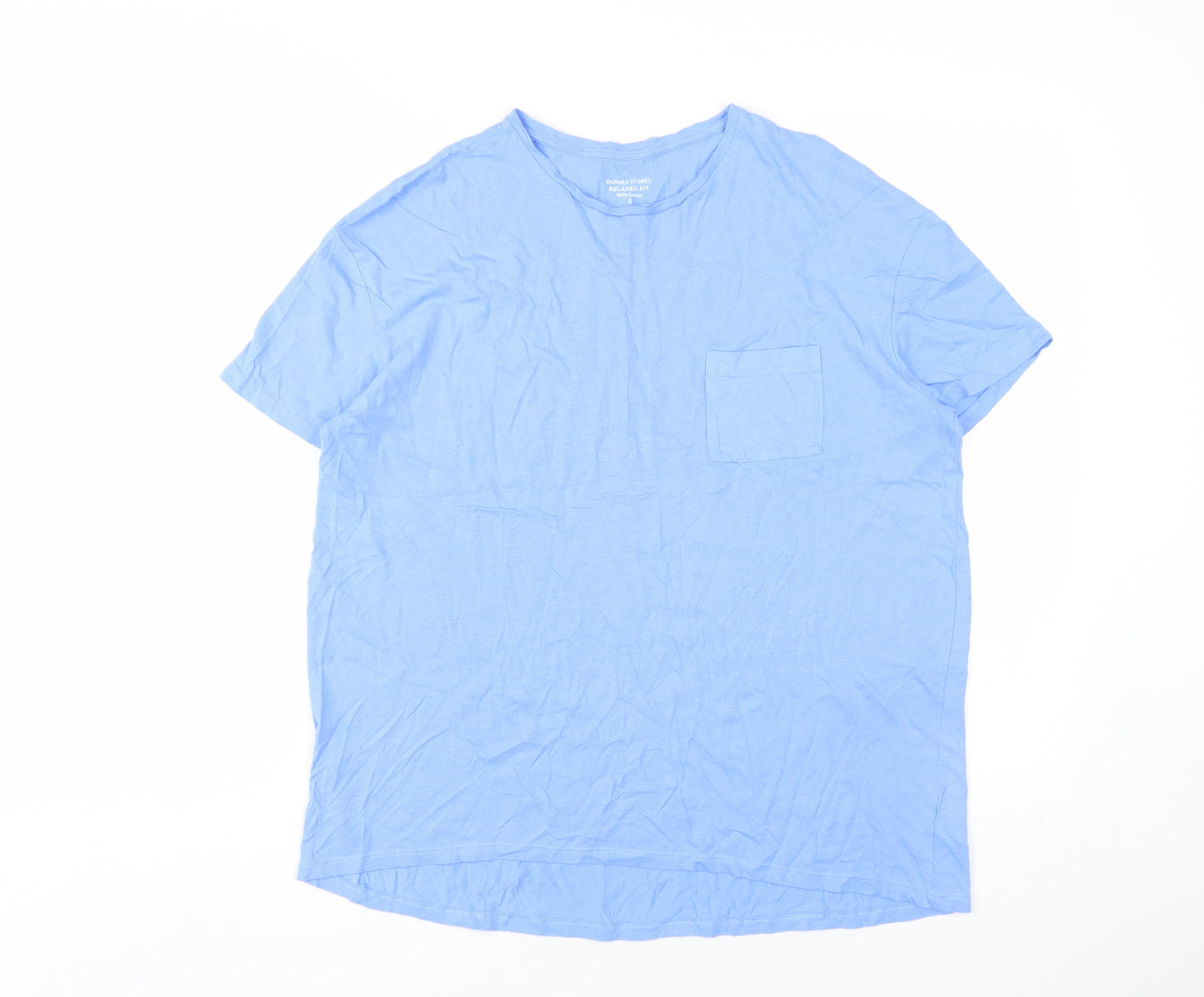 Dunnes Stores Blue Relaxed Fit Unisex T-Shirt S