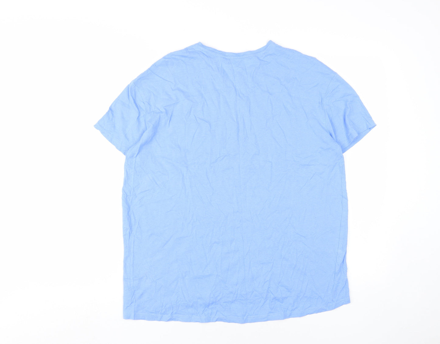Dunnes Stores Blue Relaxed Fit Unisex T-Shirt S