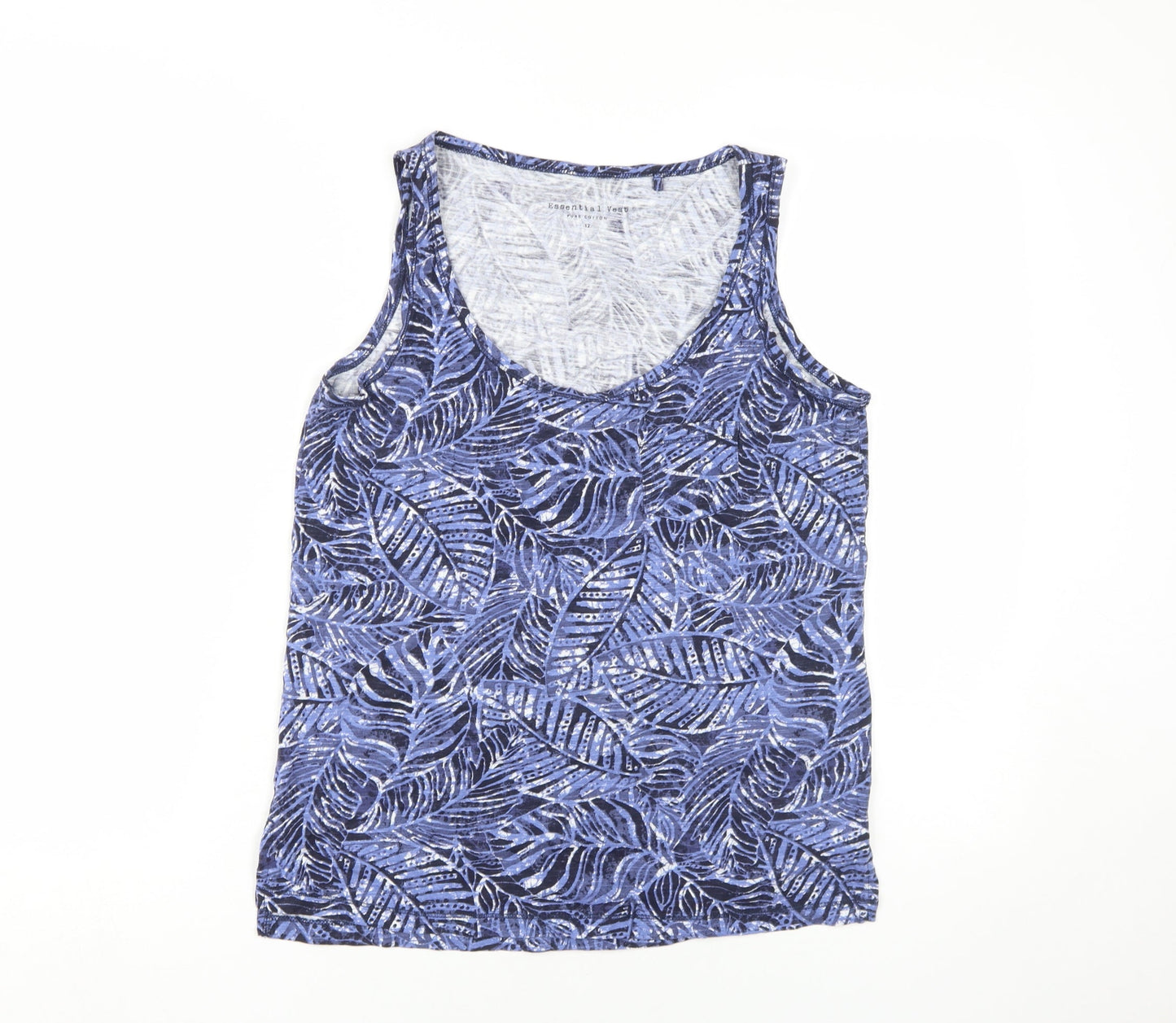 Principles Women's Blue Floral Tank Top Size 12