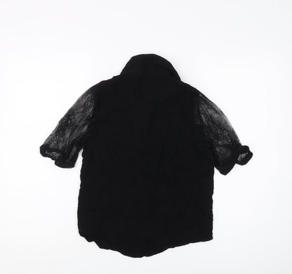 School Rag Women's Black Lace Blouse Size 2