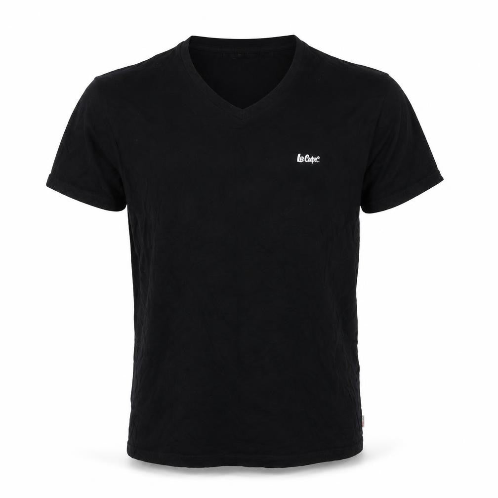 Lee Cooper Men's Black XL V-Neck T-Shirt