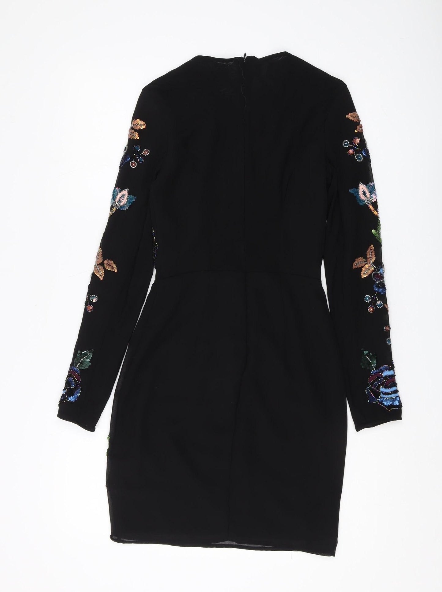 Needle & Thread Women's Black 6 A-Line Party Dress