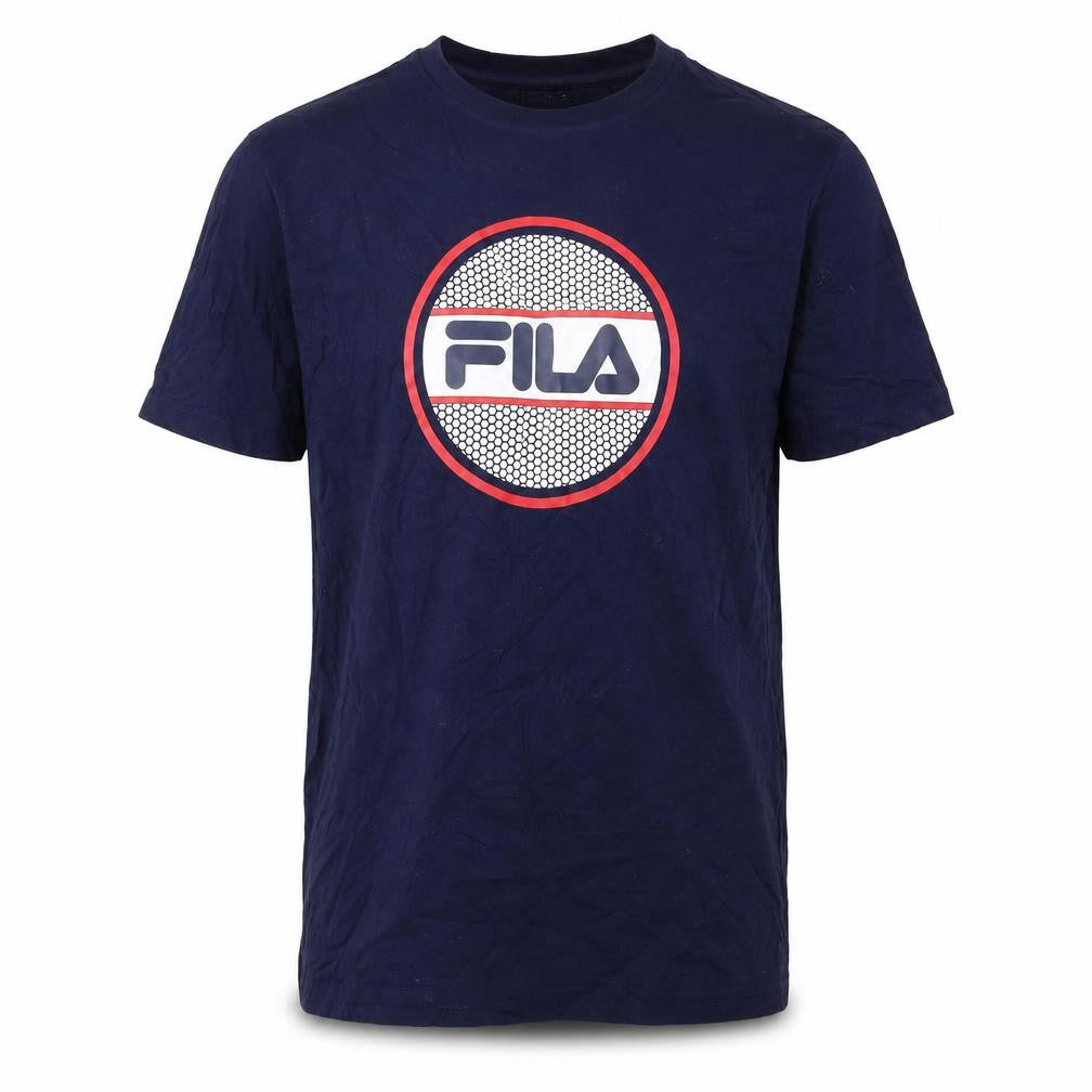 Fila Men's Blue Crew Neck Short Sleeve T-Shirt S